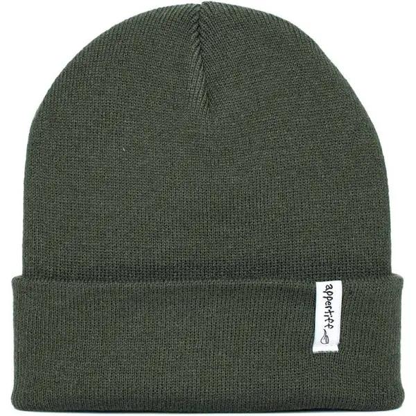Appertiff - Green Cuff Beanie - Fold Moss Green Cuff @ Hatstore