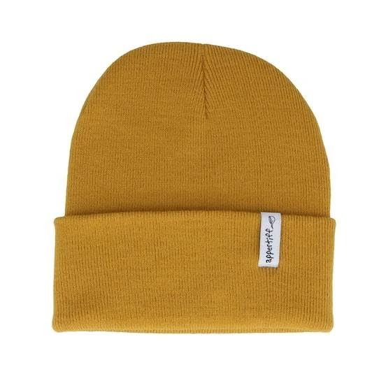 Appertiff - Yellow Cuff Beanie - Fold Mustard Cuff @ Hatstore
