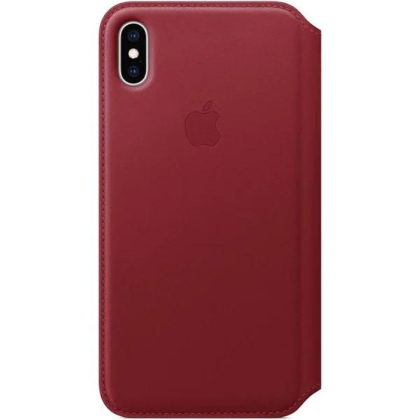 Apple iPhone XS Max Leather Folio Red