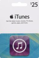 Apple iTunes Gift Card, Email Delivery, $25