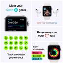 Apple Watch SE Aluminum 40mm (GPS) Black Sport Band - 32GB - Gold