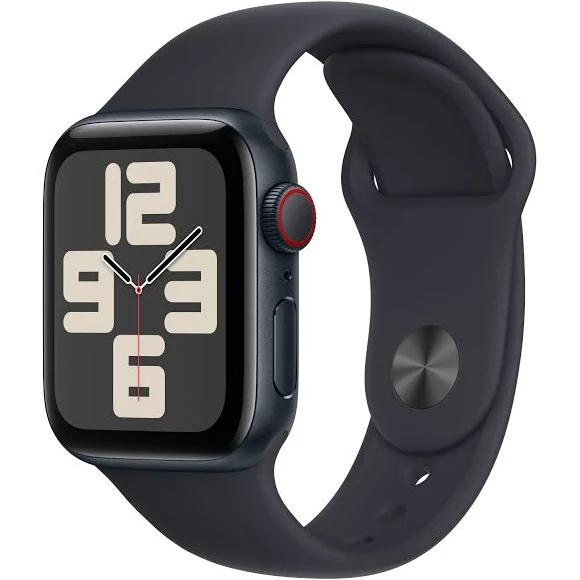 Apple Watch SE GPS + Cellular 40 mm Sport Band Black M-L