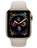 Apple Watch Series 4 Stainless Steel 40mm (GPS + Cellular) Black Sport Band - 16GB - Gold
