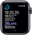 Apple Watch Series 6 Aluminum 40mm (GPS) Black Sport Band - 32GB - Gold