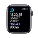 Apple Watch Series 6 Aluminum 44mm (GPS) Black Sport Band - 32GB - Red