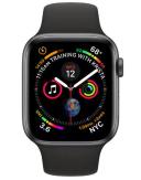Apple Watch Series 6 Aluminum 44mm (GPS + Cellular) Black Sport Band - 32GB - Silver