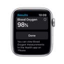 Apple Watch Series 6 Aluminum 44mm (GPS + Cellular) Black Sport Band - 32GB - Silver
