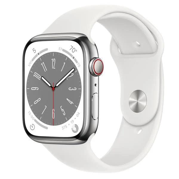 Apple Watch Series 8 GPS+Cellular 45 mm Silver MNKJ3TY/A