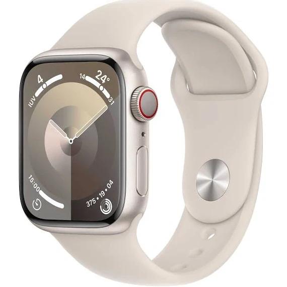Apple Watch Series 9 GPS + Cellular 41 mm Sport Band Golden M-L