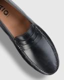 AQ by Aquila Conwell Leather Driving Shoes in Black 41