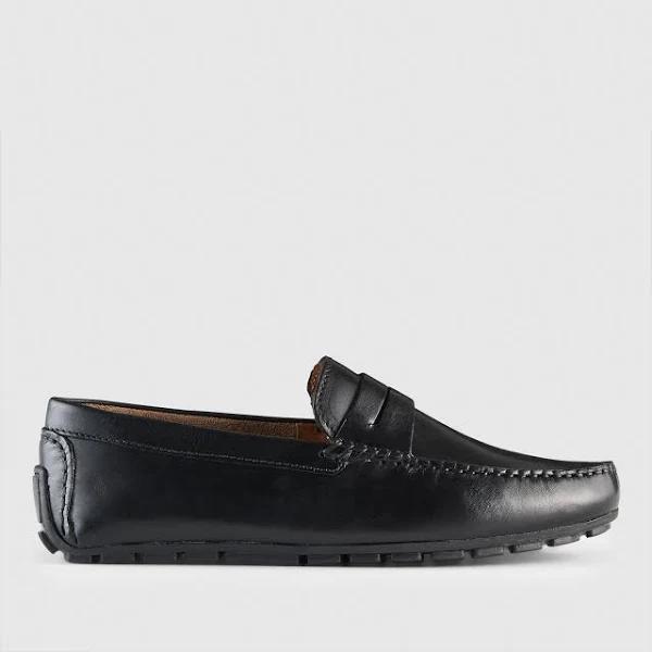 AQ by Aquila Conwell Leather Driving Shoes in Black 41