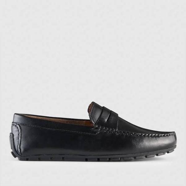AQ by Aquila Conwell Leather Driving Shoes in Black 44