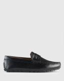 AQ by Aquila Conwell Leather Driving Shoes in Black 45