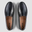 AQ by Aquila Conwell Leather Driving Shoes in Black 45