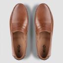 AQ by Aquila Conwell Leather Driving Shoes in Tan 43