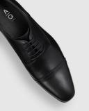 AQ by Aquila Thatcher Leather Dress Shoe Black 45