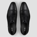 AQ by Aquila Thatcher Leather Dress Shoe Black 45