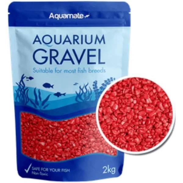 Aquamate Aquarium Gravel Red 2kg