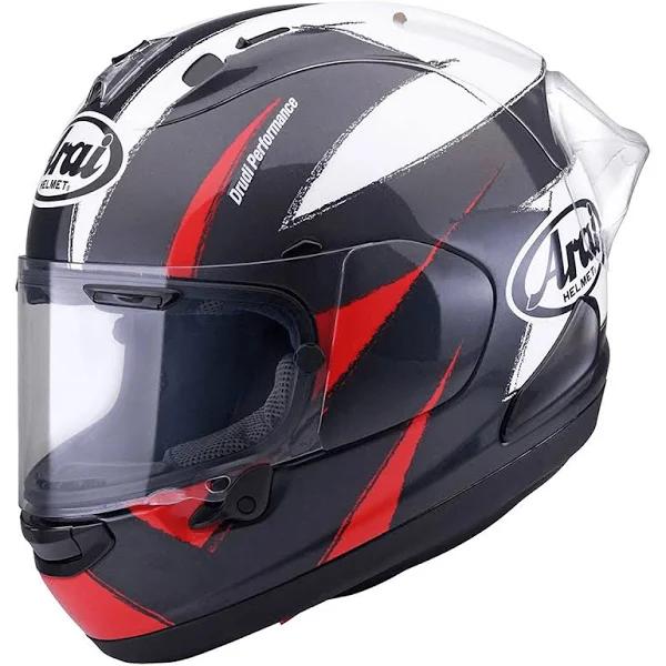 Arai RX-7V Racing Sign Helmet, black-white-red, Size S