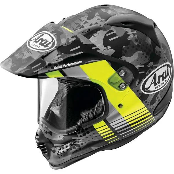 Arai XD4 Cover Helmet, XL / Frost Fluorescent Yellow