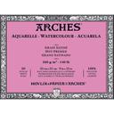 Arches : Aquarelle : Block : 10x7in : 20 Sheets : Glued : Not