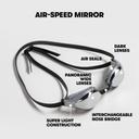 Arena Airspeed Mirror Gold One Size