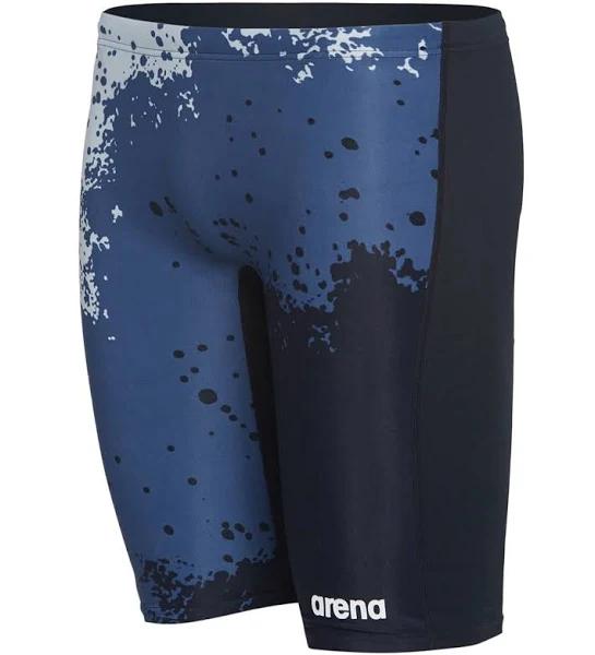Arena Men's Spraypaint Maxlife Jammer Swimsuit - Black/Black | Polyester - Swimoutlet.com