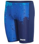 Arena Men's Spraypaint Maxlife Jammer Swimsuit - Navy/Navy | Polyester - Swimoutlet.com