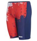 Arena Men's Spraypaint Maxlife Jammer Swimsuit - Navy/Navy | Polyester - Swimoutlet.com