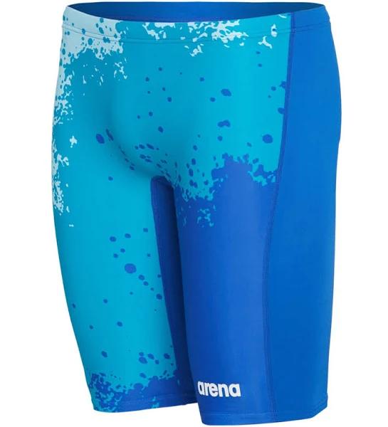 Arena Men's Spraypaint Maxlife Jammer Swimsuit - Royal/Royal | Polyester - Swimoutlet.com