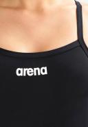 Arena Solid Light Tech High Swimsuit - Black White