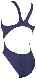 Arena Solid Swim Tech High Swimsuit - Navy/White