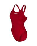 Arena Solid Swim Tech Solid Swimsuit Red White Women - 42