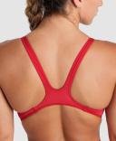 Arena Solid Swim Tech Solid Swimsuit Red White Women - 42