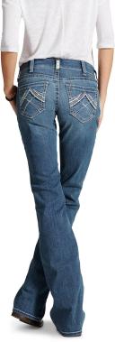 Ariat Women's Wms R.E.A.L Whipstitch Rainstorm Jean