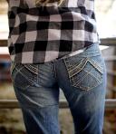 Ariat Women's Wms R.E.A.L Whipstitch Rainstorm Jean