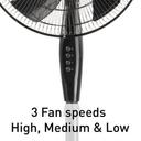 Arlec 40cm Black 5 Blade Pedestal Fan / APF4057B