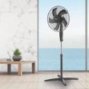 Arlec 40cm Black 5 Blade Pedestal Fan / APF4057B