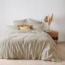 Arlo Stonewash Quilt Cover Set | Blue | Super King Bed | Cotton