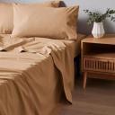 Arlo Stonewash Sheet Set | Brown | King Bed | Cotton