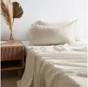 Arlo Stonewash Sheet Set | Brown | King Bed | Cotton
