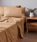 Arlo Stonewash Sheet Set | Brown | King Bed | Cotton