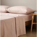 Arlo Stonewash Sheet Set | Pink | Super King Bed | Cotton