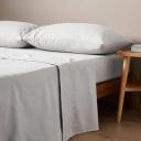 Arlo Stonewash Sheet Set | Pink | Super King Bed | Cotton
