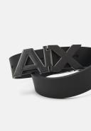 Armani Exchange Logo Belt Black