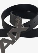 Armani Exchange Logo Belt Black