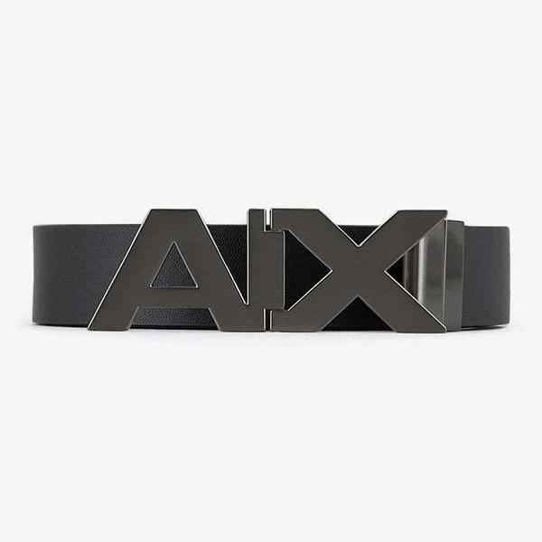 Armani Exchange Logo Belt Black