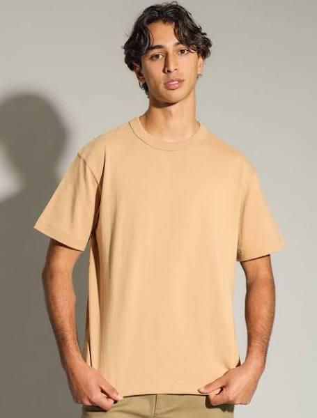 Article One Heavyweight Crew Tee in Toffee Beige S