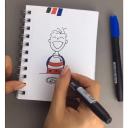 Artline SUPREME - Marker - permanent - royal blue - 1 mm
