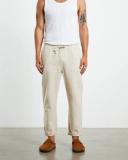 Arvust Mens Brody Linen Pants Charcoal Grey Size 28